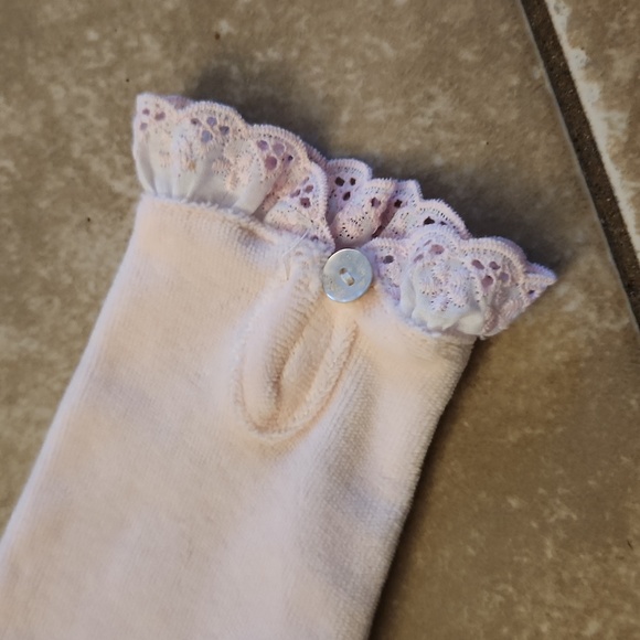 Smocked Mouse Footsie Velour
